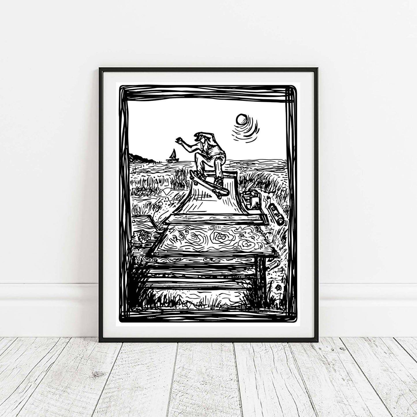 DIY Spot Montauk Skate Print