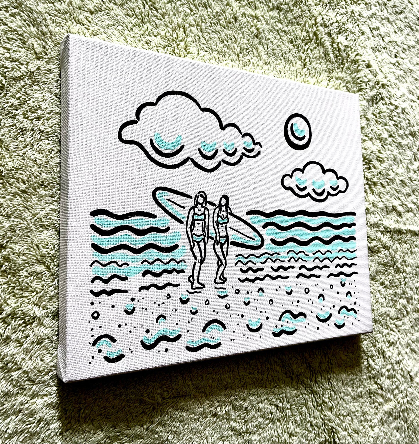 "Beach Babes" Small Painting