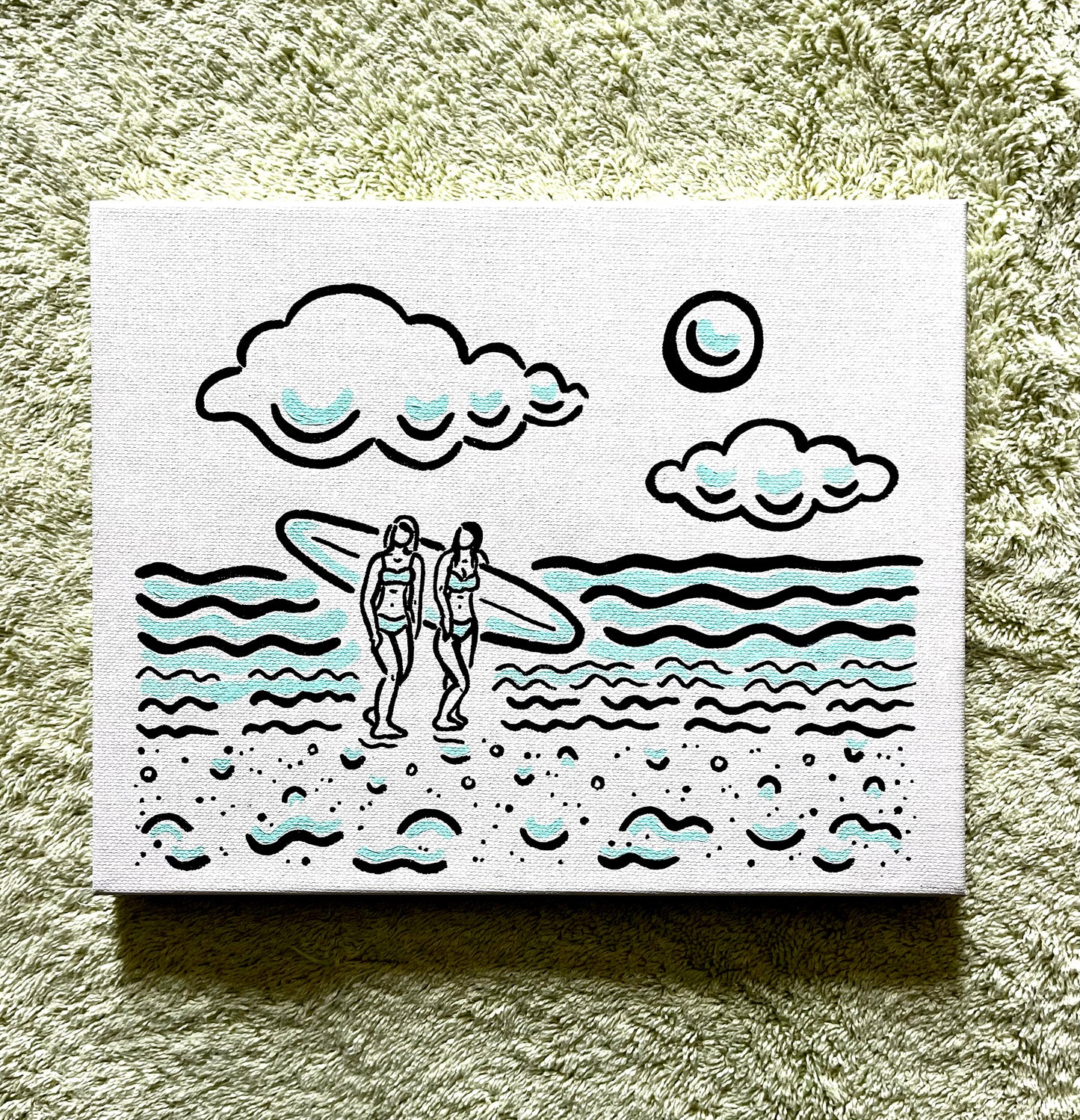 "Beach Babes" Small Painting
