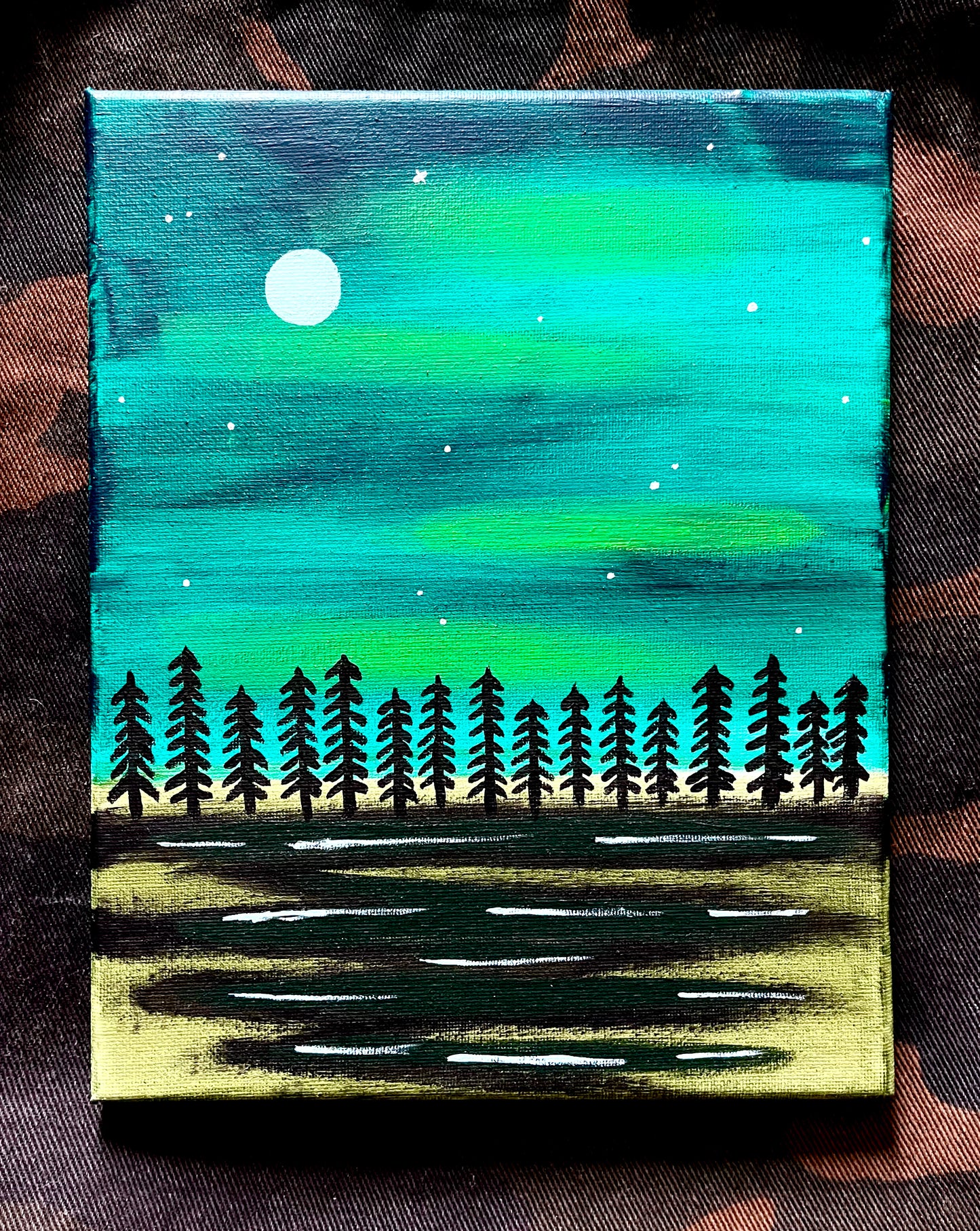 "Northern Lights" Small Painting