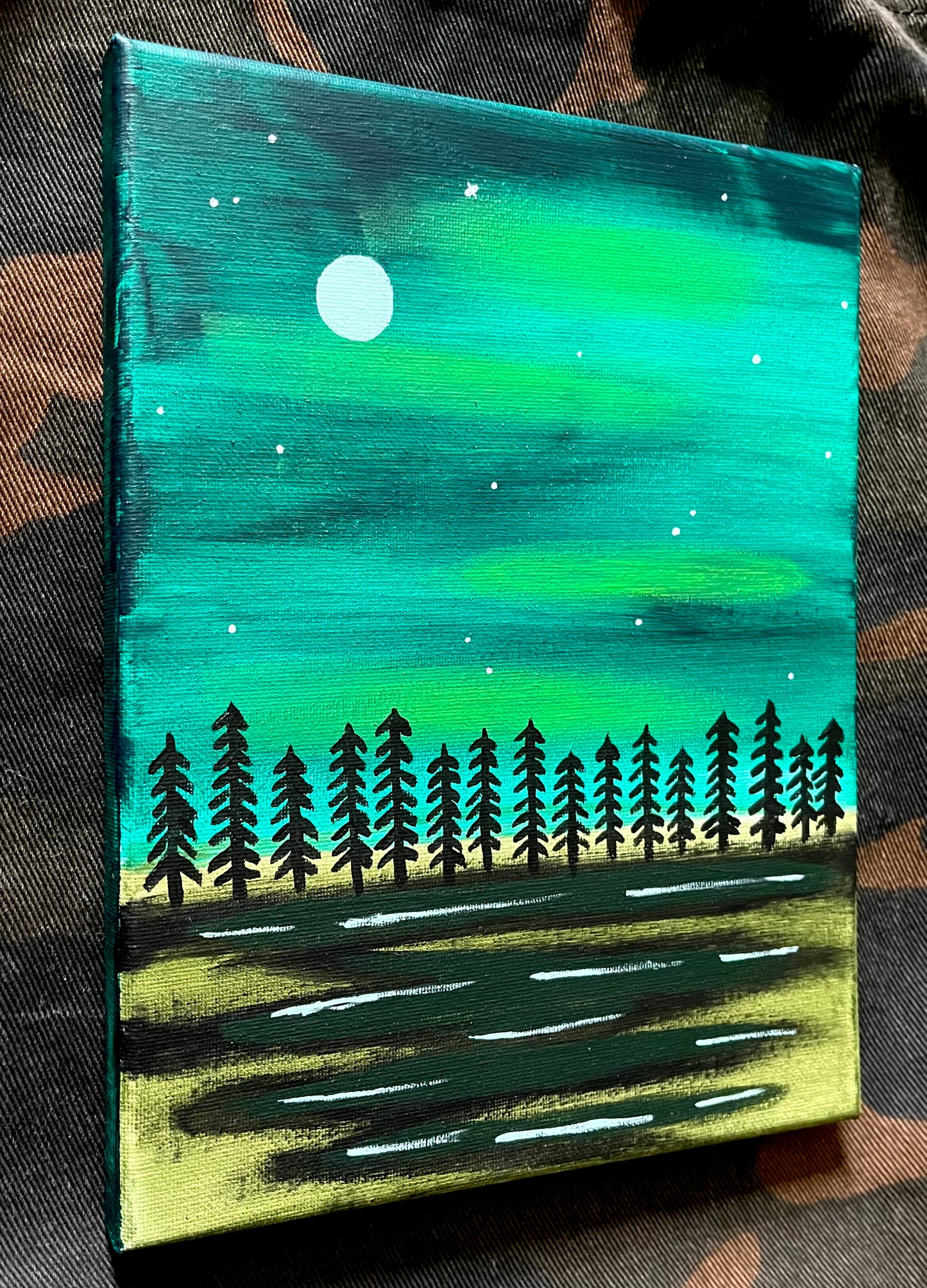 "Northern Lights" Small Painting