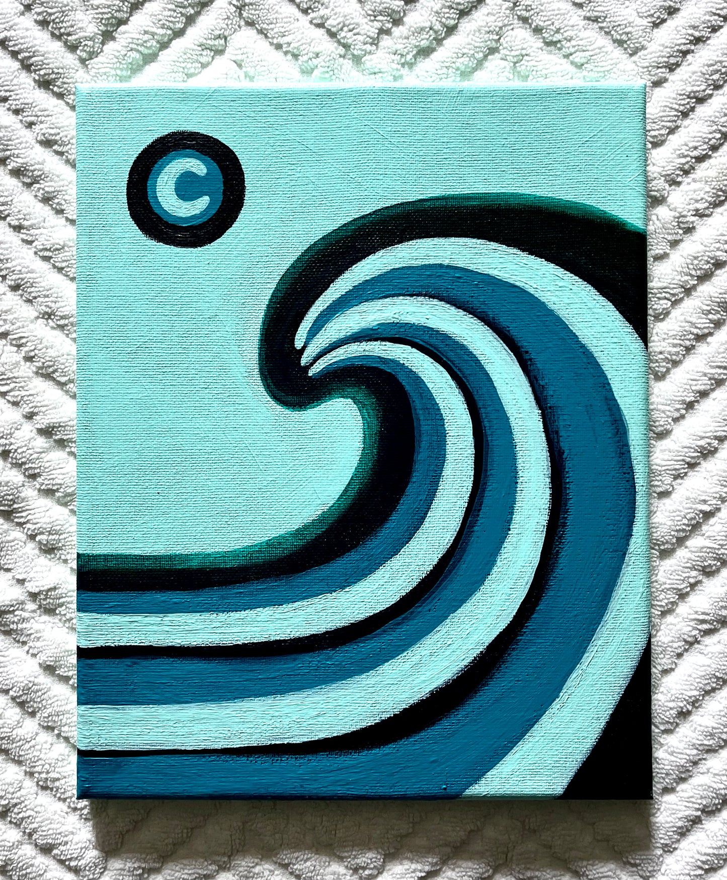 "Retro Wave" Small Painting