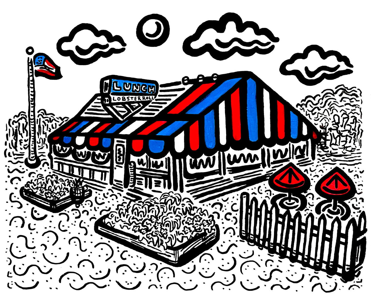 Lobster Roll "Lunch" Print