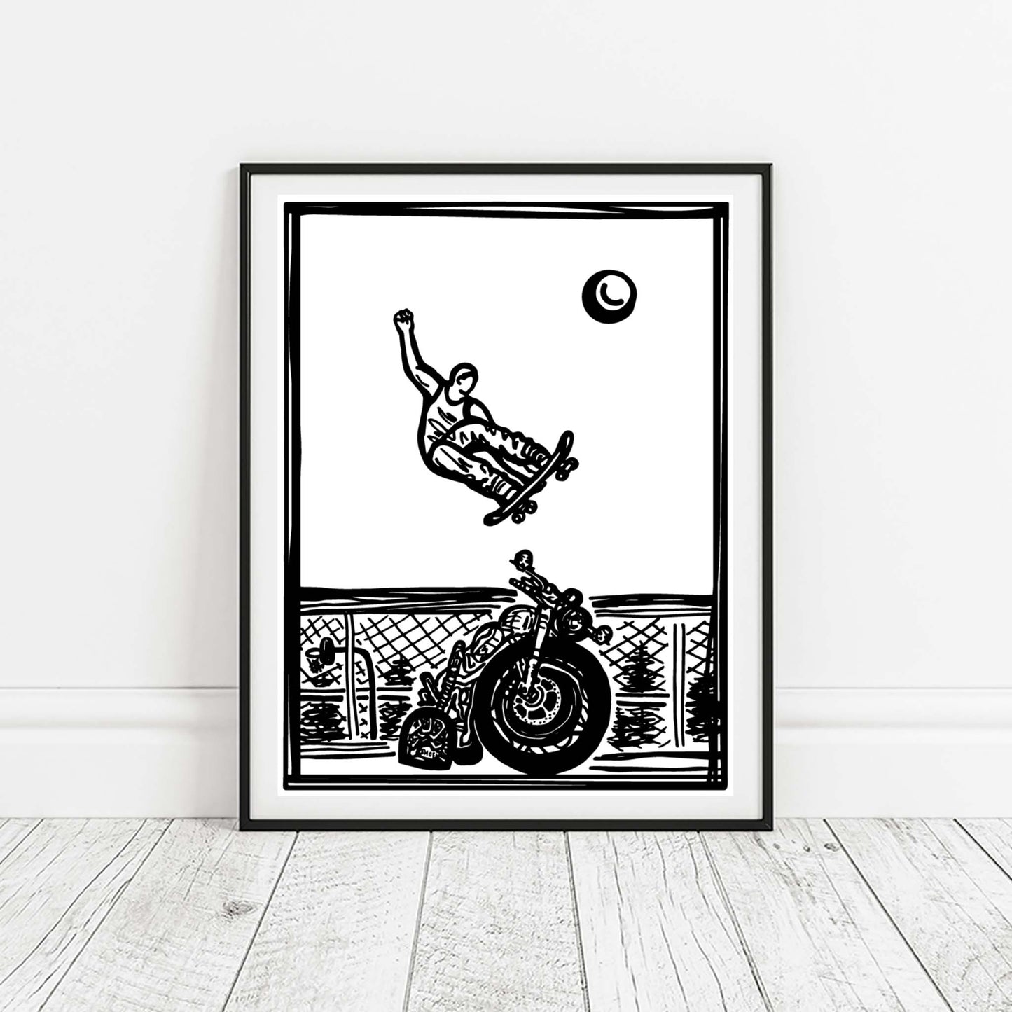 Moto Air Montauk Skate Print