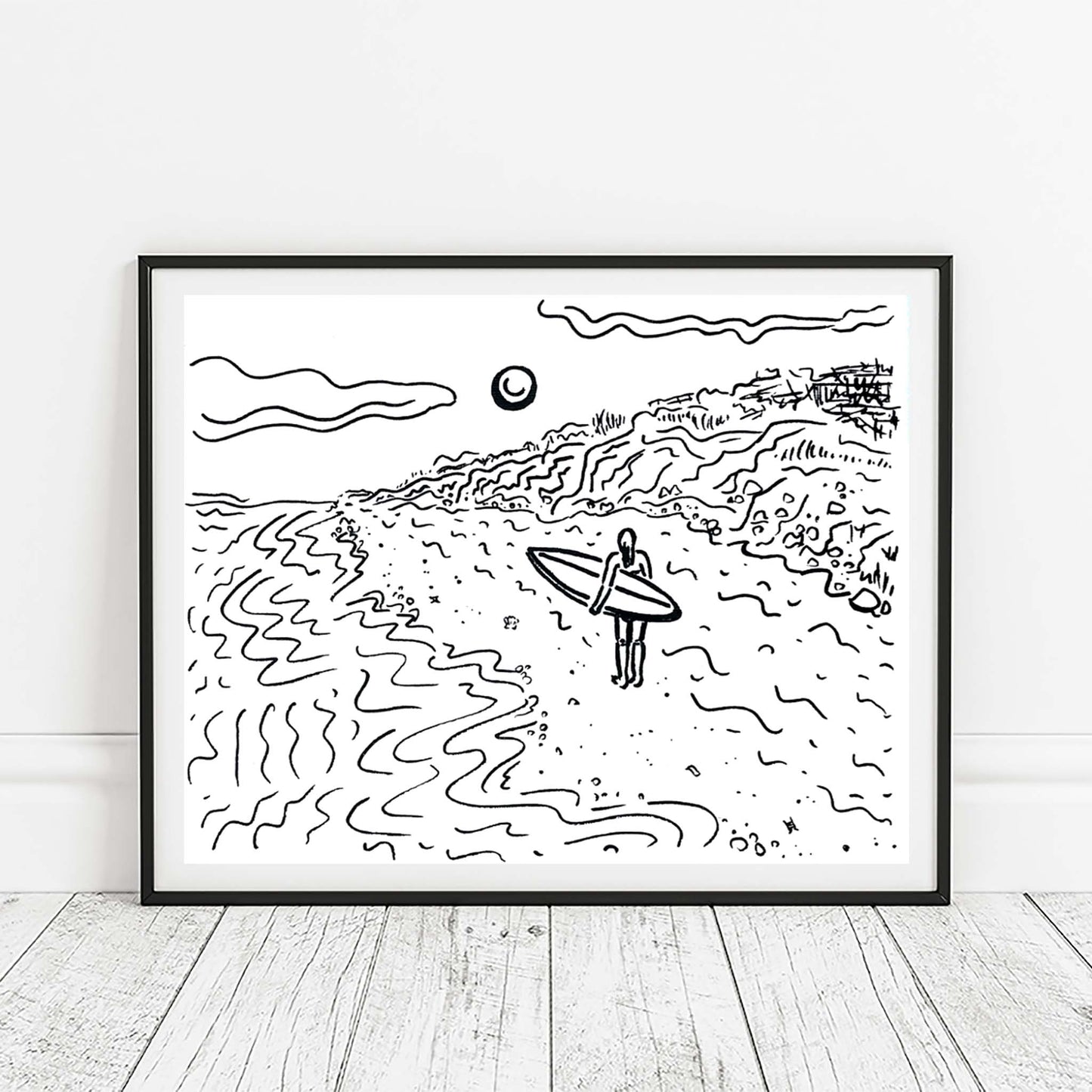 Surfer Girl Surf Print