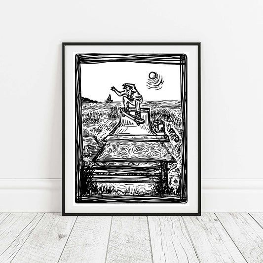 DIY Spot Montauk Skate Print