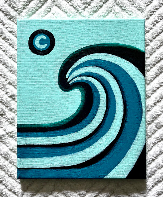 "Retro Wave" Small Painting
