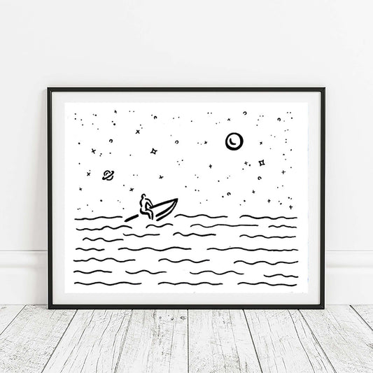 Midnight Surf Print