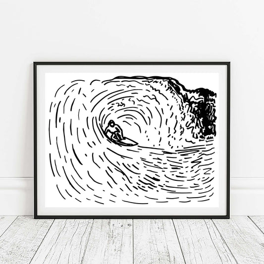 Barrel Surf Print