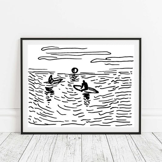 Moon Surf Print
