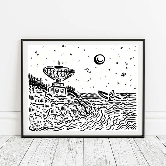 Radar Surfer Surf Print