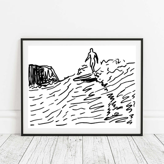 Hawaii Surf Print
